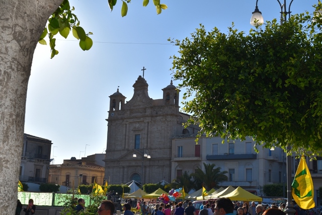 Il Centro storico di Pachino con vista della Chiesa Madre