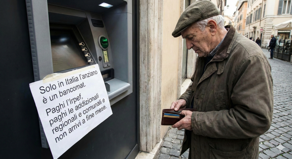 Irpef sulle pensioni solo in Italia