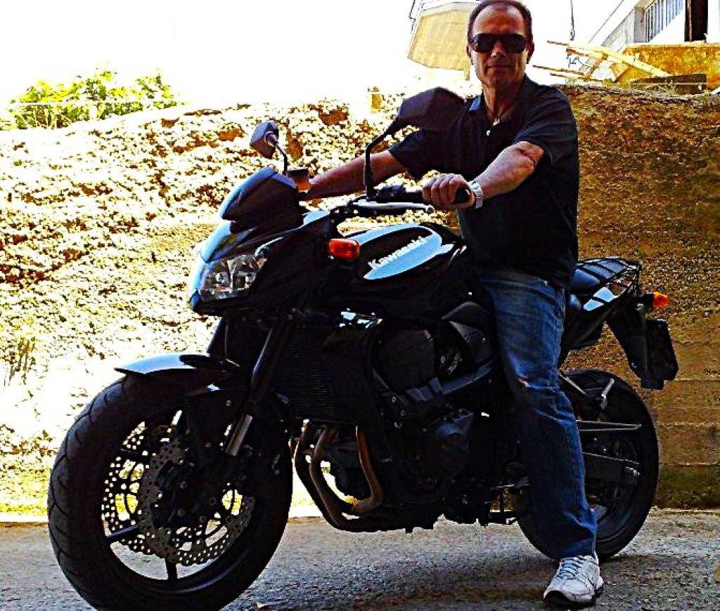 Una mia vecchia foto in moto